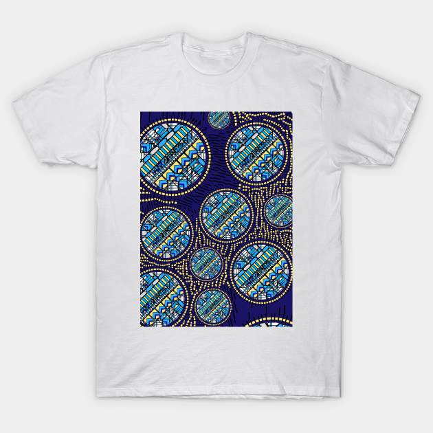 The Afterlife - Ancient Egyptians - Detailed Circles - Navy Blue T-Shirt by SemDesigns